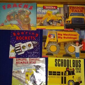 Truck Talk + Tonka + Roaring Rockets + Engine, Engine Number One, School Bus x 7